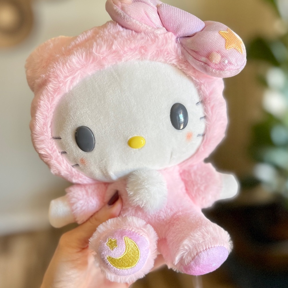 🌸 Sanrio Hello Kitty Pink Pajamas Plushy 10” (NWT) - Picture 7 of 9